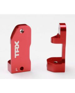 Traxxas 3632X Caster blocks, 30-degree, red-anodized 6061-T6 aluminum (left & right)