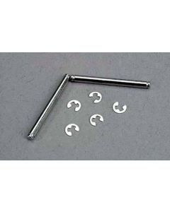 Traxxas 3740 Suspension pins, 2.5x29mm (king pins) w/ e-clips (2) (strengthens caster blocks)