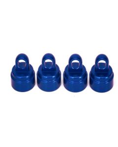Traxxas 3767A Shock caps, aluminum (blue-anodized) (4) (fits all Ultra Shocks)