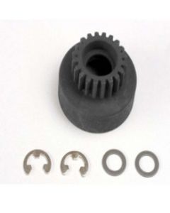 Traxxas 4120 Clutch bell (20-tooth)/5x8x0.5mm fiber washer (2)/ 5mm e-clip (requires 5x11x4mm ball bearings)