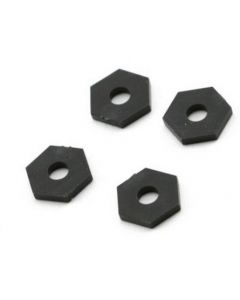 Traxxas 4375 Wheel adapters (4) (Spacer 2mm thick / 12mm Hex)