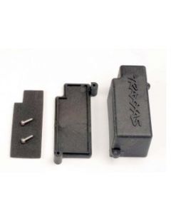 Traxxas 4925 Box, battery (black)/ adhesive foam chassis pad/charge jack plug (rubber)