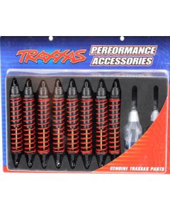 Traxxas 4962 Big Bore shocks (xx-long) (hard-anodized & PTFE-coated T6 alu) w/ red springs, TiN shafts (8 pack)