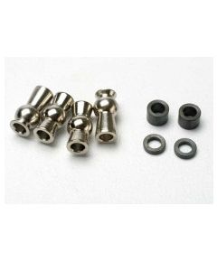 Traxxas 5355 Hollow ball, tall centered (2)/ tall offset hollow ball (2)/ bump steer adjustment shims; 3.5mm (2), 1.17mm (2)