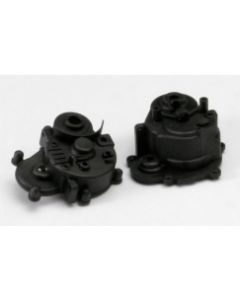 Traxxas 5391R Gearbox halves (front & rear)/ rubber access plug/ shift detent ball/ spring/ 4mm GS/ shift shaft seal, glued
