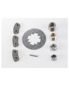 Traxxas 5552X-AX Rebuild kit, slipper clutch (steel disc/ friction pads (3)/ spring (2)/ pin/ 4.0mm NL (1)/ 5.0mm NL (1))