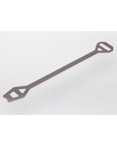 Traxxas 6421 Chassis brace, 6061-T6 aluminum (dark titanium anodized) 