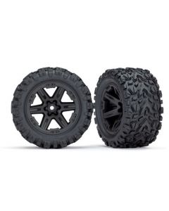 Traxxas 6773 Tires & wheels, assembled, glued (2.8") (RXT black wheels, Talon Extreme tires) 2pcs 1/10