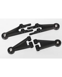 Traxxas 6931 Suspension arms, front (2 lower, 2 upper, assembled with ball joints)