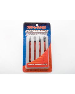 Traxxas 7138X Toe links, aluminum (red-anodized) (4)