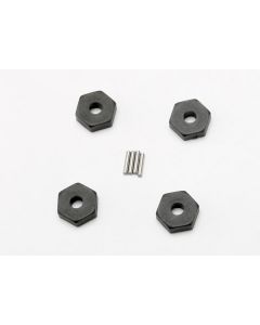Traxxas 7154 Wheel hubs, hex (4)/ axle pins (1.5x8mm) (4)