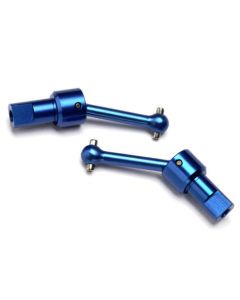 Traxxas 7550R Driveshaft assembly, front/rear, 6061-T6 aluminum (blue-anodized) (2)