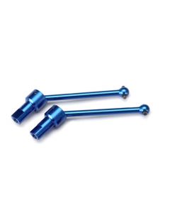 Traxxas 7650R Driveshaft assembly, front & rear, 6061-T6 aluminum (blue-anodized) (2) 