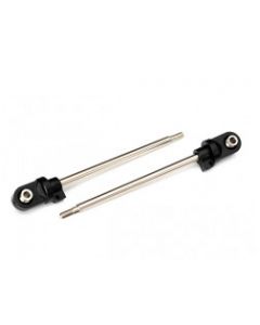 Traxxas 7763 Shock shafts, GTX, 110mm (assembled with rod ends & hollow balls) (steel, chrome finish) (2)