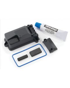 Traxxas 8224X Receiver box cover (for use only with #8224 receiver box & #2260 BEC)/ foam pads/ seals/ silicone grease