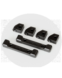 Traxxas 8334 Mounts, suspension arms (front & rear)/ hinge pin retainers (4)