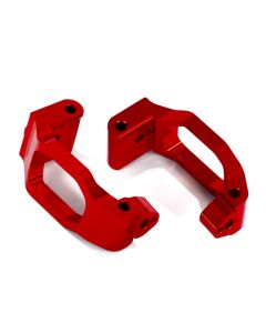 Traxxas 8932R Caster blocks (c-hubs), 6061-T6 aluminum (red-anodized), left & right/ 4x22mm pin (4)/ 3x6mm BCS (4)/ retainers (4)