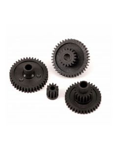 Traxxas 9776 Gear set, transmission, high range (trail) (16.6:1 reduction ratio)/ pinion gear, 11T