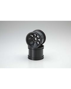 Kyosho TRH001blk Wheel (Black/ 2pcs/ DBX) 2.2", Offset 1/2", 12mm Hex, 1/10