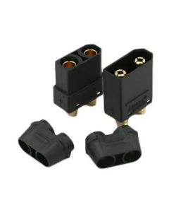 Trinity REV90 XT90 Male and Female Connector Pair, Black