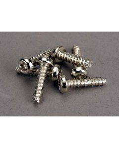 Traxxas 2676 Round Head Selftapp Screws (M3x12mm) (6pcs)