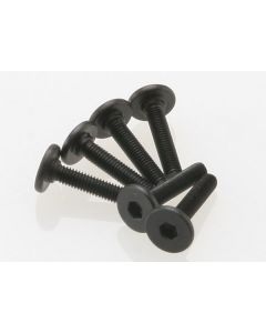 Traxxas 3646 Screws M3x15mm flat-head machine (hex drive) (6)