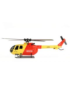 Twister BO-105 Scale 250 Flybarless Heli w/6 Axis Stabilisation & Altitude Hold (Yellow/Red)