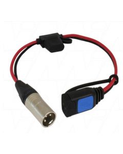  Victron Energy  Lead to XLR 3-Pin connector with 30A auto blade fuse BPC900100004XLR
