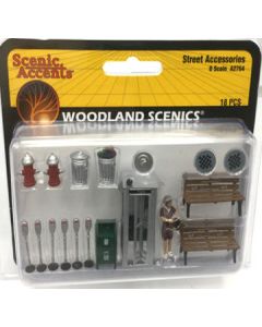 Woodland A2764 Street Accessories - O Scale