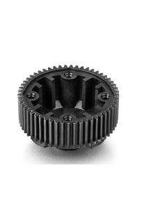 Xray 324955-G Gear Diff Case with 53T Pulley - LCG - Narrow - Graphite