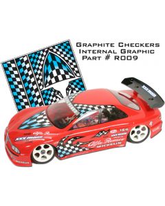 XXX MAIN RACING R009 Graphite Chekers Internal Graphic 1:10